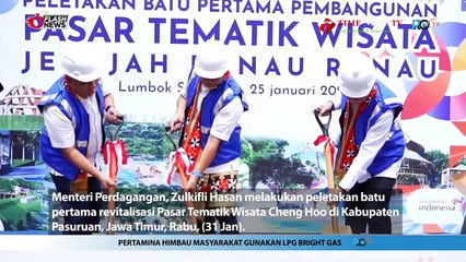 Peletakan Batu Pertama Revitalisasi Pasar Tematik Wisata Cheng Hoo di Kabupaten Pasuruan, Jawa Timur