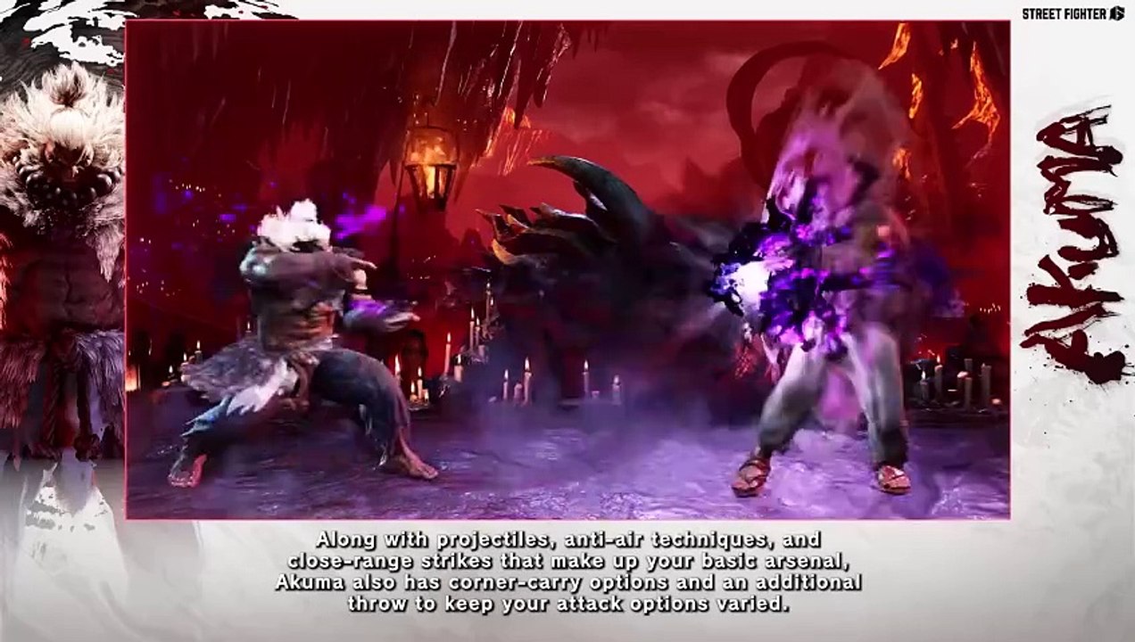 Street Fighter 6 - Character Guide Akuma Trailer