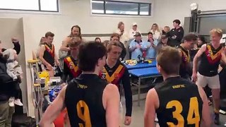 Bacchus Marsh song after round five BFNL win (keep an eye out for Luke's Shoey!)