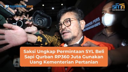 Saksi Ungkap Permintaan SYL Beli Sapi Qurban RP360 Juta Gunakan Uang Kementerian Pertanian