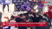 Damadın arkadaşlarından düğünde ‘mezar taşı’ şakası