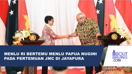 MENLU RI BERTEMU MENLU PAPUA NUGINI PADA PERTEMUAN JMC DI JAYAPURA