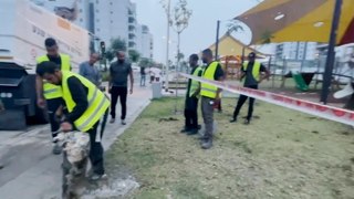 Israeli military release video claiming to show aftermath of Hamas attack on children’s playground