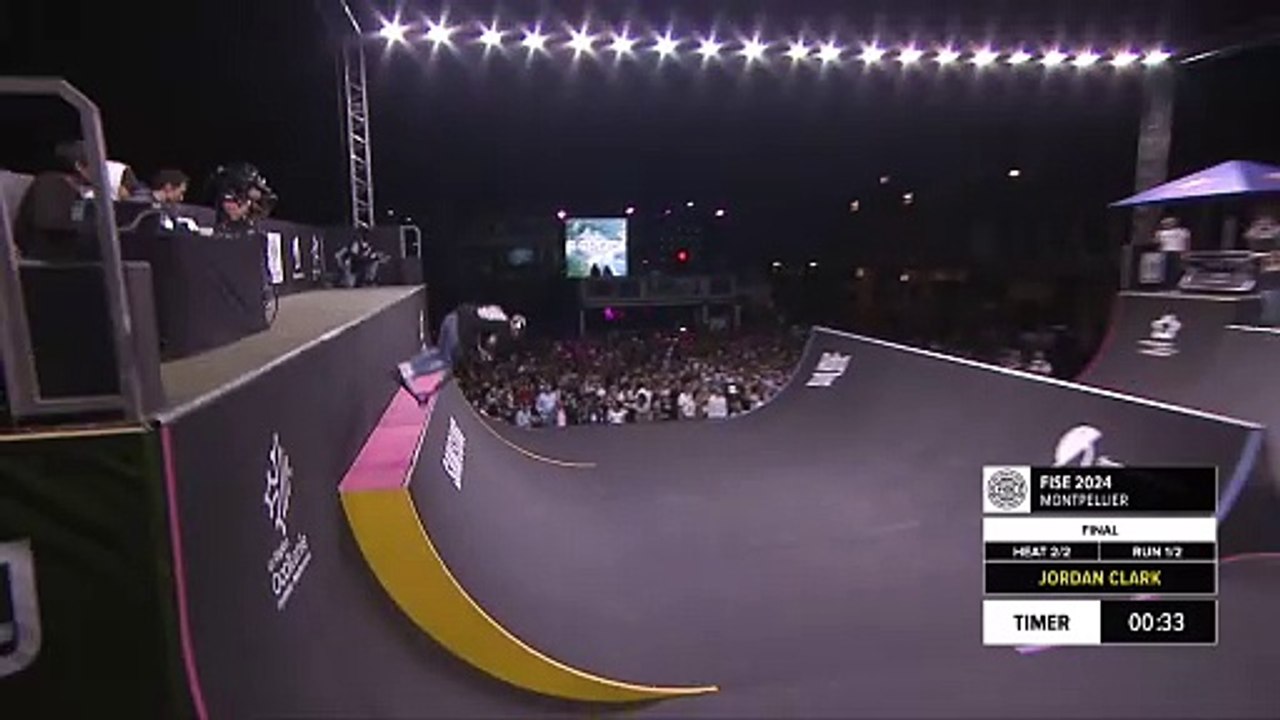Jordan Clark 2nd place Final Scooter Freestyle Spine Ramp Pro Men #FISEMontpellier 2024