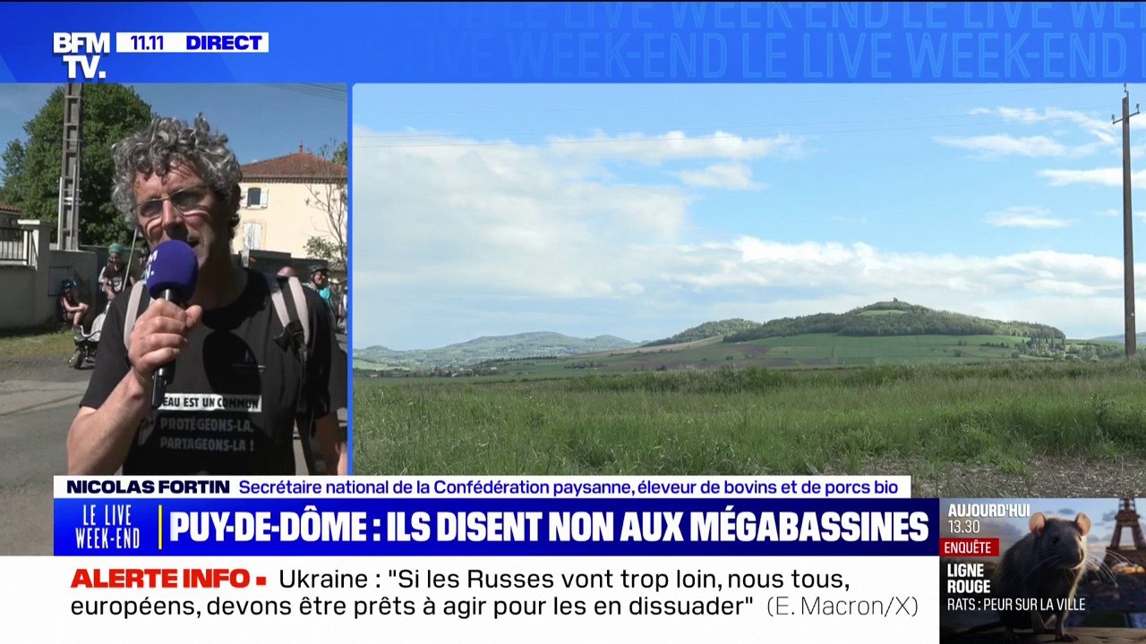 Nicolas Fortin, secrétaire national de la Confédération paysanne, assure que "c'est l'ensemble des projets de bassines qui posent problème"