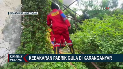 Kebakaran Pabrik Gula di Karanganyar, Warga Sempat Panik