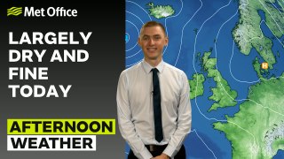 Met Office Afternoon Weather Forecast 11/05/24 – Few showers in the north