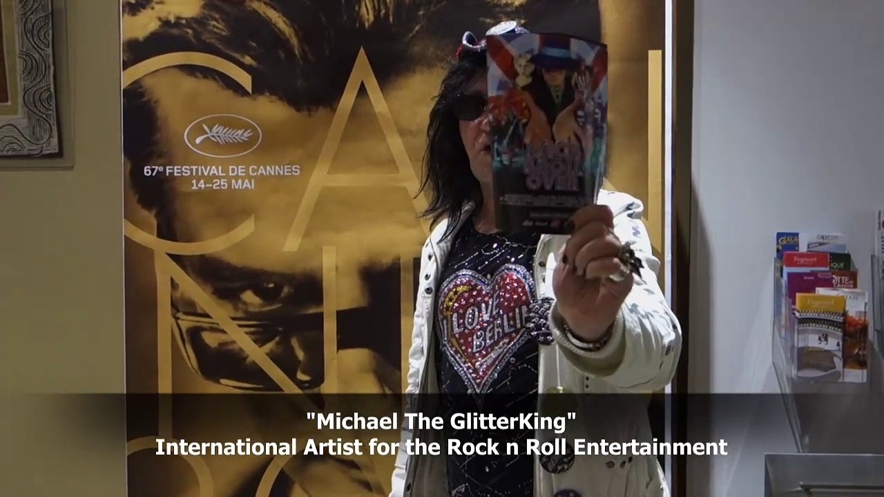Michael The GlitterKing Rock n Roll Over in Cannes