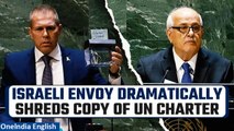 ‘Shame on You’: Israeli Envoy Shreds UN Charter Supporting Palestine | Watch video
