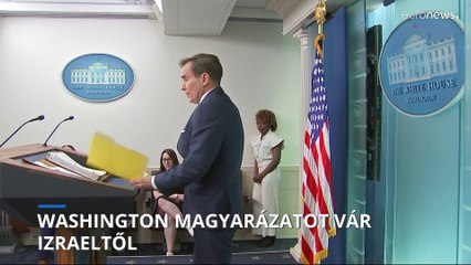 Magyarázatot vár Izraeltől a háborús bűnökre vonatkozó civil vádakra az amerikai vezetés