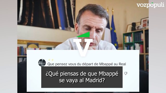 Macron desvela que Mbappé jugará en el Madrid