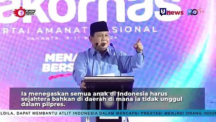 Prabowo Janjikan Program Kesejahteraan Sentuh anak-anak di seluruh Indonesia