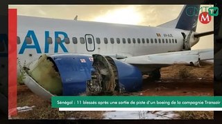 [#Reportage] Sénégal : 11 blessés après une sortie de piste d’un boeing de la compagnie Transair