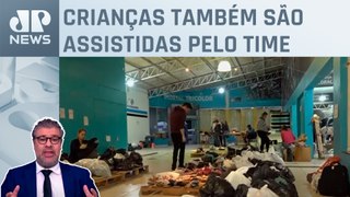 Grêmio usa Estádio Olímpico para receber doações; Felippe Monteiro analisa