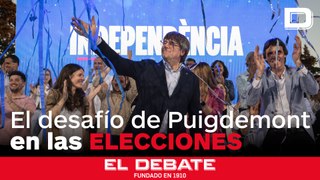 El desafío de Puigdemont en el mitin final de campaña: 