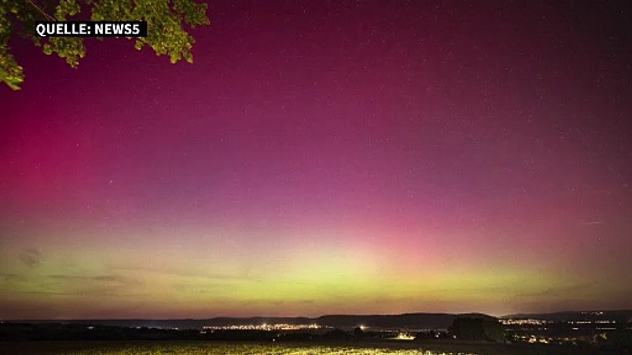 Extremer Sonnensturm lässt Polarlichter über Deutschland leuchten