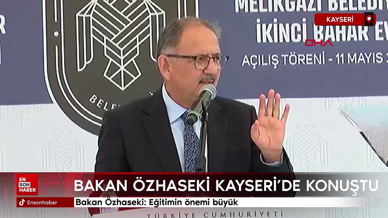 Mehmet Özhaseki: Eğitimin önemi büyük
