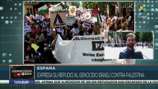 Madrid se moviliza en repudio al genocidio israelí contra Palestina