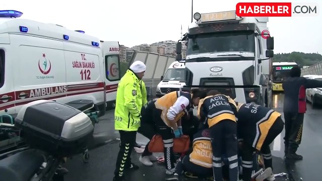 Anneler Günü için çiçek siparişi götüren kuryeye kamyon çarptı