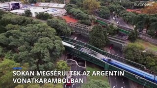 Sokan megsérültek az argentin vonatkarambolban