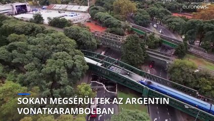Sokan megsérültek az argentin vonatkarambolban