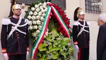 Roma, Aldo Moro: Mattarella depone una corona in via Caetani