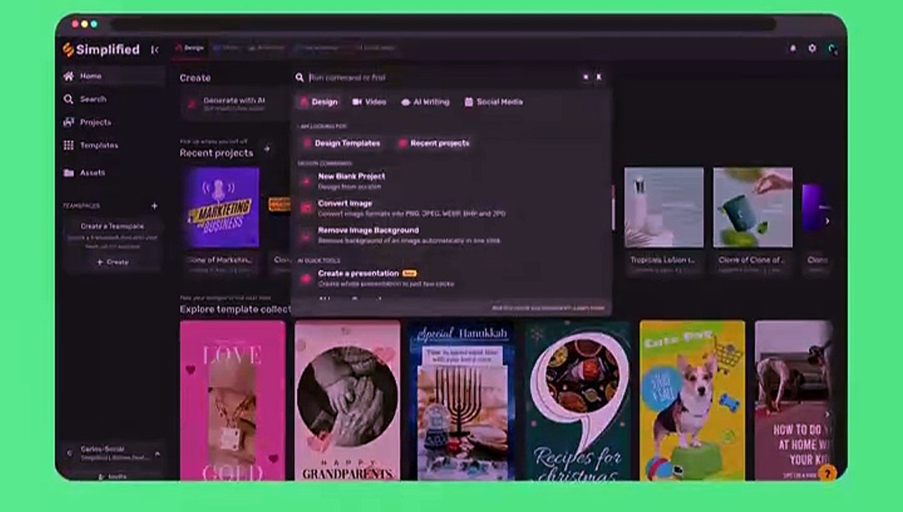 "Stand Out with Our Pink Google Slides Template | Simplified"