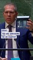 Israeli ambassador shreds UN charter