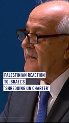 Israel shreds UN charter - Palestinian reaction