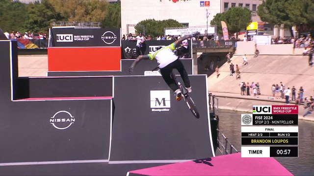 Brandon Loupos - 2nd Place Men Final UCI BMX Freestyle Park World Cup