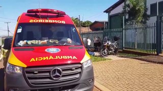 Motociclista sofre queda e fica ferido na Rua Antônio Damian