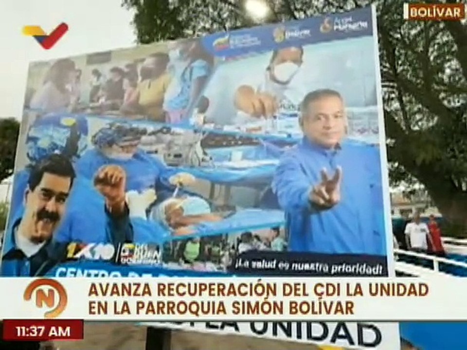 Vpdta. Delcy Rodríguez supervisa avances de recuperación del CDI "La Unidad" en el edo. Bolívar