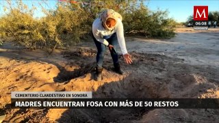 Madres Buscadoras de Sonora localizan fosa con más de 50 restos