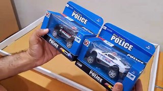 Unboxing and Review of Pull Back Model Car Alloy Modified Police Car Toy For Kids