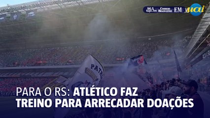 Atlético faz treino aberto para arrecadar doações