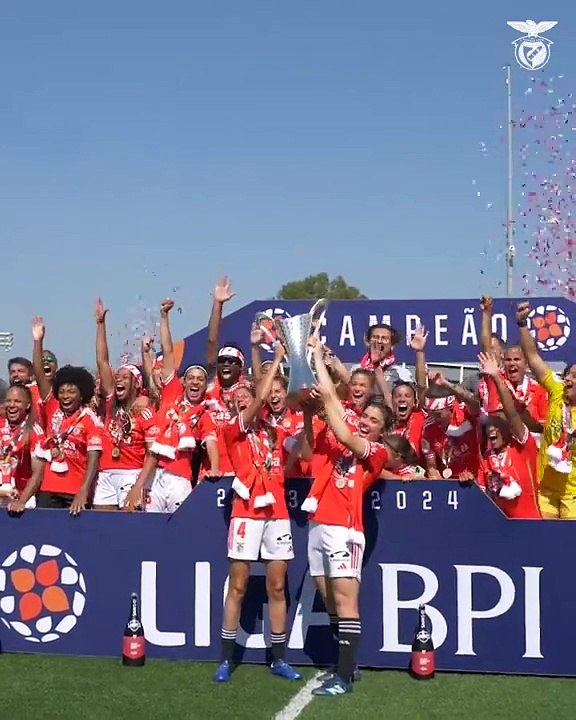 Festejos equipa feminina Benfica