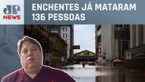 “Ruas já estavam tomadas então era rezar para não subir mais”, relata morador de Porto Alegre, no RS