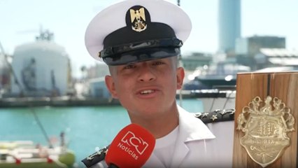 Este es el mejor cadete a bordo del buque escuela ARC Gloria | El azul que nos une