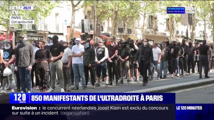 Descargar video: Paris: 850 manifestants de l'ultradroite rassemblés ce samedi