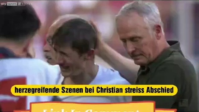 Freiburg Christian Streich heult zusammen mit flitzer