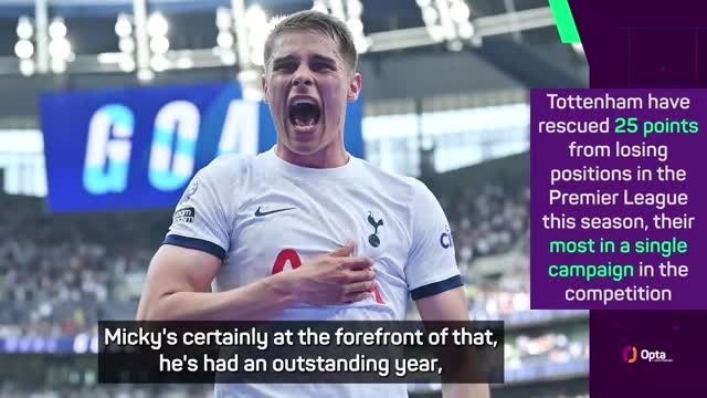 Postecoglou hails 'outstanding' van de Ven season