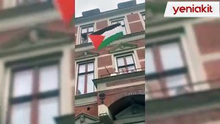 Danimarka Kralı, eline Filistin bayrağı aldı