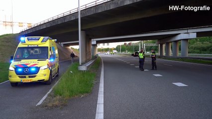 A28 afgesloten na ongeval bij knooppunt Lankhorst