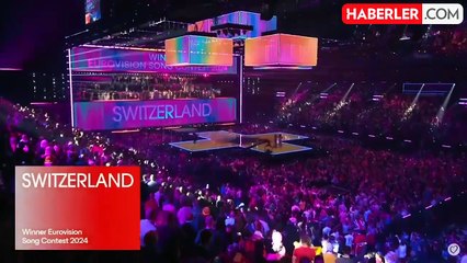 Eurovision Şarkı Yarışması Finali'nde İsviçre birinci oldu