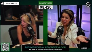 El percance de Marina Calabró en vivo por Radio El Observador