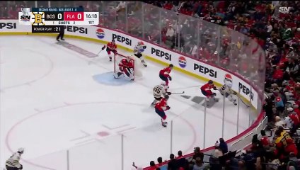 BradMarchandKnocksDownMatthewTkachukWithMassiveHit