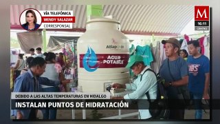 En Hidalgo, realizan operativos para combatir las altas temperaturas