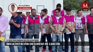 Por primera vez, se realiza votación anticipada en el Cereso de Cancún