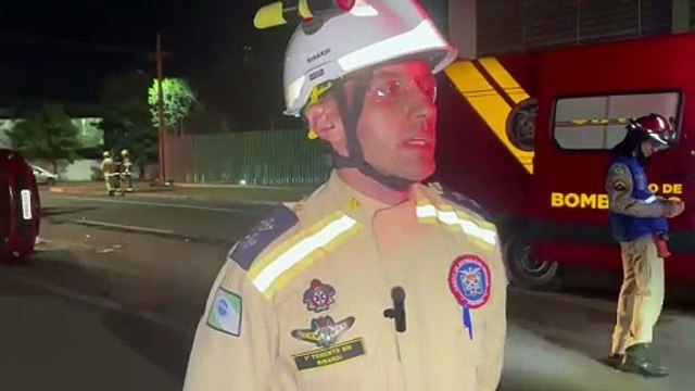 Corpo de Bombeiros revela detalhes do resgate da vítima de capotamento no Centro