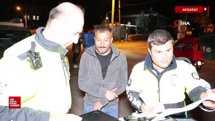 Aksaray'da alkolden ehliyetine el konulan sürücü: Ben esnafım amirim, nasıl yapacağız?